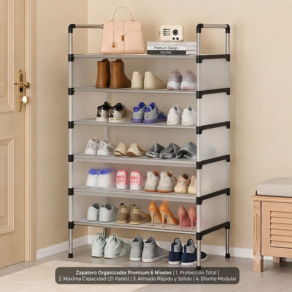 Zapatero Organizador Premium 5 Niveles __🛡️ Más orden, más espacio. Más tranquilidad para tu hogar.🔥