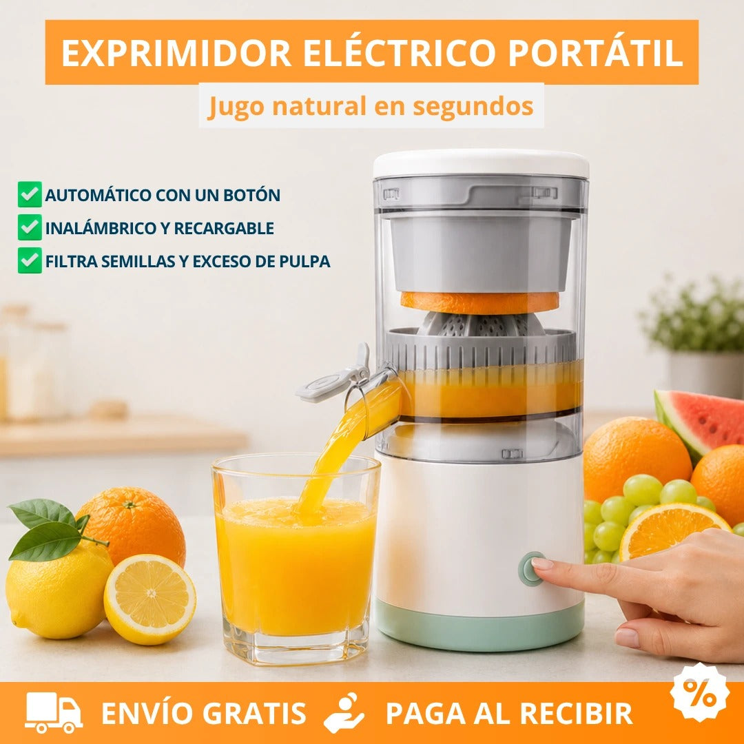 🍊Exprimidor Eléctrico Portátil Recargable - Jugo Natural En Segundos🔥Black Friday 2026