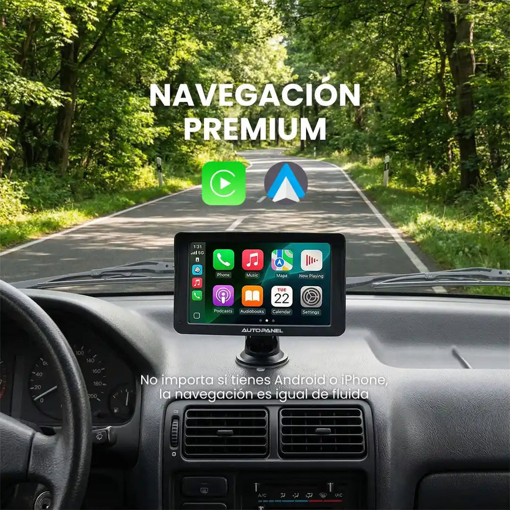 📱CocheCarPlay y Android Auto para cualquier auto. 7 Pulgadas. Sin instalar nada.🔥