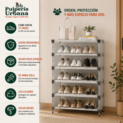 Zapatero Organizador Premium 5 Niveles __🛡️ Más orden, más espacio. Más tranquilidad para tu hogar.🔥