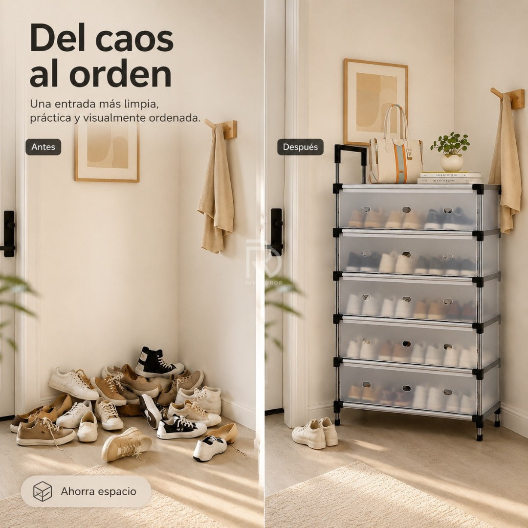 Zapatero Organizador Premium 5 Niveles __🛡️ Más orden, más espacio. Más tranquilidad para tu hogar.🔥